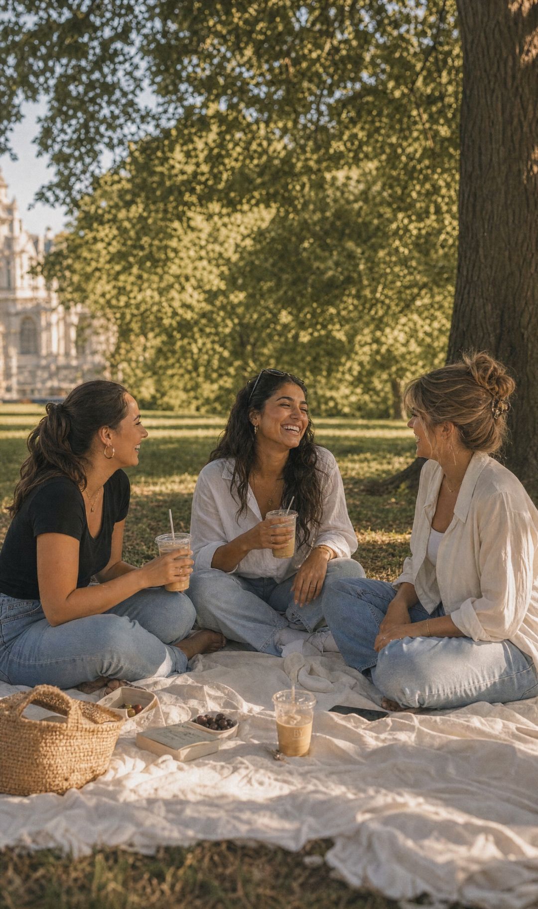 Freundinnen beim Picknick